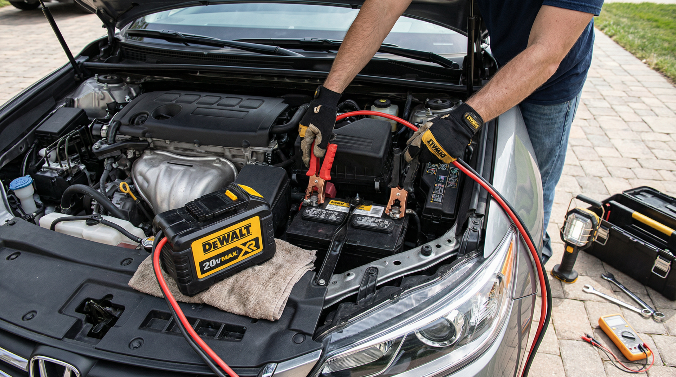 Как прикурить авто от шуруповерта?